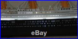 Completed and ready to ship 1/400 RMS Titanic model with led lights