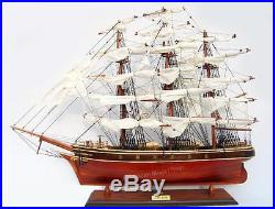 Cutty Sark Wooden Tall Clipper Ship Model 33 Fully Assembled