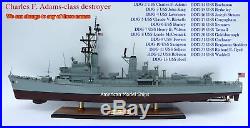 DDG-9 USS Towers Charles F. Adams-class Destroyer Battleship Wooden Model 39