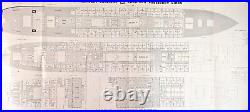 Dollar Line PRESIDENT CLEVELAND Deck Plan Marked Up As Troopship Sunk in 1942