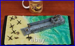 Dragon Higgins LCM(3) Landing Craft US Army withRangers Diorama 1/72 Ship Model