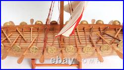 Drakkar Viking Handcrafted Wooden Ship Model