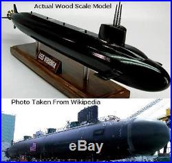 Dynamics USS Virginia USA Submarine Desktop Kiln Dried Wood Model Large New
