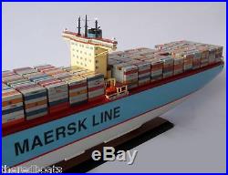 EMMA MAERSK E-Class Container Ship 42 Handmade Wooden Model Ship NEW