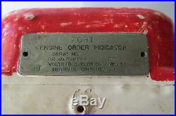 Engine Room Indicator Henschel Corp US Navy Ship Port Engine Order Indicator