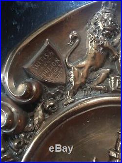 English Copper Plaque Nelsons Flagship Victory