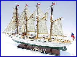 Esmeralda Chilean Training Tall Ship Wooden Model 38 Built Wooden Model NEW