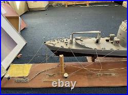 Ex U. S. Navy Destroyer Cruiser Model Ship 4 Feet MV Instructor Snug Harbor NY