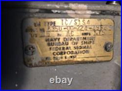 FEDERAL SIGNAL SIREN IC/S1S4 tested works loud US Navy USS Austin LPD-4