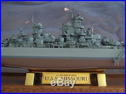 Franklin Mint U. S. Battleship Bb-63 U. S. S. Missouri With Display Case 1555 Scal