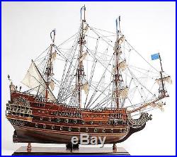 Famous Soleil Royal 1668 Historic Wooden Ship Model Hand Built From Scratch New