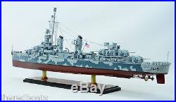 Fletcher Class Destroyer DD-445 36 Camouflage Handmade Wooden Warship Model