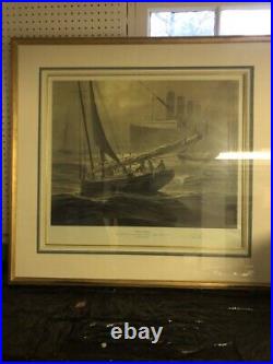 Fog peril print by thomas hoyne framed personally signed/numbered