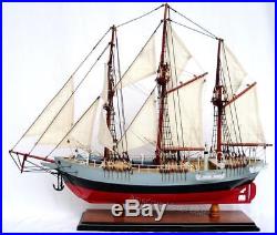 Fram Norwegian Antarctic Exploration Ship Model 24- Handmade Wooden Ship Model