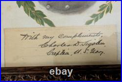 Framed Photo and Signature Charles D. Sigsbee, Captain of USS Maine 1898