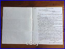 Francois Martin Anchor Inventor 1867 Letter to Civil War Admiral Goldsborough