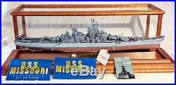 Franklin Mint U. S. Battleship BB-63 U. S. S. Missouri w Display Case 1555 Scale