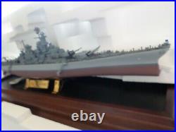 Franklin Mint U. S. Battleship U. S. S. Missouri BB-63 in Glass Display Case