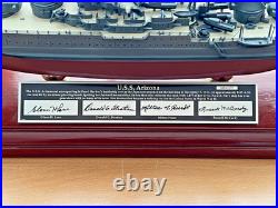 Franklin Mint USS Arizona 1/350 Scale 1094/1177 Signature Series Signed X4 Auto