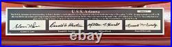 Franklin Mint USS Arizona 1/350 Scale 1094/1177 Signature Series Signed X4 Auto