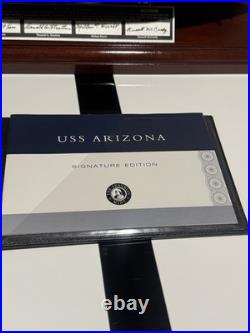 Franklin Mint USS Arizona BB-39 Signature Edition 1350 Model COA Ltd 0409/1177