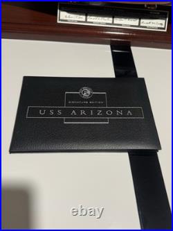 Franklin Mint USS Arizona BB-39 Signature Edition 1350 Model COA Ltd 0409/1177