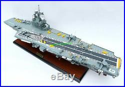 French Aircraft Carrier Charles De Gaulle Model 36 Handmade Wooden Scale 1/287