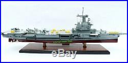 French Aircraft Carrier Charles De Gaulle Model 36 Handmade Wooden Scale 1/287