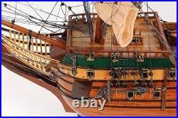 Friesland Medium Handbuilded Ship Model With Metal Lanterns & Linen Sails