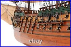 Friesland Medium Handbuilded Ship Model With Metal Lanterns & Linen Sails