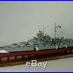 GERMAN BISMARCK Battleship Handmade WWII Wooden Model Ship 40 INCHES
