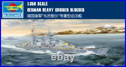 GERMAN HEAVY CRUISER BLUCHER 1/350 ship Trumpeter model kit 05346
