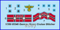 GERMAN HEAVY CRUISER BLUCHER 1/350 ship Trumpeter model kit 05346