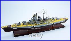 German Battleship Bismarck Bismarck-class Wooden Ship Model 40 Scale 1250