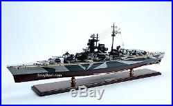 German Battleship Tirpitz Bismarck-class Wooden Ship Model 40 Scale 1250