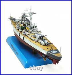 German Kms Bismarck Battleship Upgraded Version 1/1000 Diecast Model Ship Gift