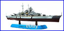 German Kms Bismarck Battleship Upgraded Version 1/1000 Diecast Model Ship Gift