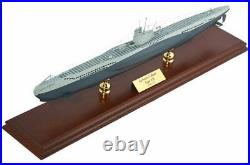 German Navy U-Boat Submarine Desk Top Display Ship Sub 1/125 WW2 Wood ES Model