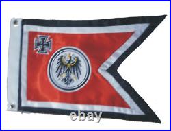 German Prussia Royal Navy Eagle Iron Cross Pennant Burgee Flag War Banner Kaiser
