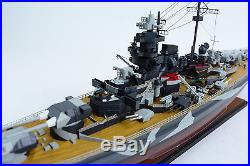 German Tirpitz Bismarck-class Battleship 40 Camouflage Wooden Warship Model