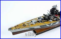 German Tirpitz Bismarck-class Battleship Camouflage 40 Wood Model Warship