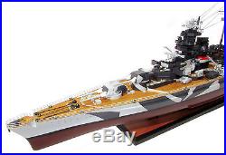 German Tirpitz Bismarck-class Battleship Model 40 Handcrafted Wooden Ship Model