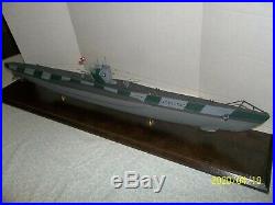 German U Boat Submarine display model 37 long Boat Ship WWII