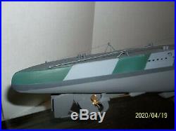 German U Boat Submarine display model 37 long Boat Ship WWII