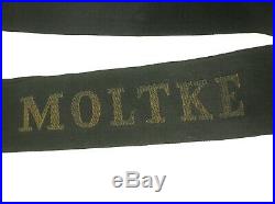 Germany Ww1 S. M. S. Moltke Authentic Seaman's Hat Tally Nice Condition B. Offer