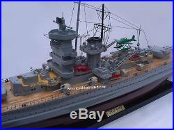 Graf Spee German Battleship Ship Model 39 Built Wooden Model Ship NEW