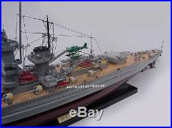 Graf Spee German Battleship Ship Model 39 Built Wooden Model Ship NEW