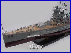 Graf Spee German Battleship Ship Model 39 Handcrafted Wooden Model