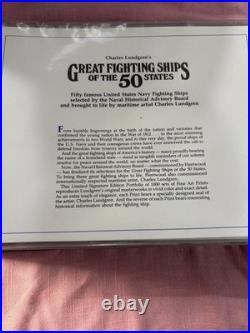 Great Fighting Ships of the 50 States Lundgren Military Marine Boat Prints