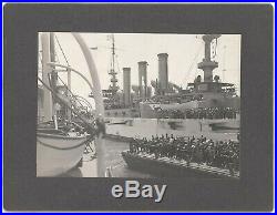 Great White Fleet at San Francisco 1908 9 Mounted Photos USS MInnesota etc
